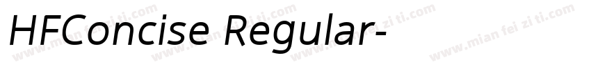 HFConcise Regular字体转换
